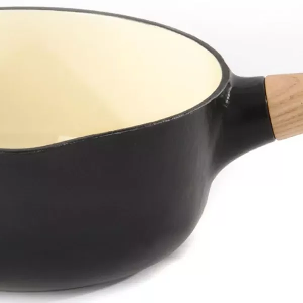 BergHOFF Ron 1.8 qt. Cast Iron Sauce Pan in Black