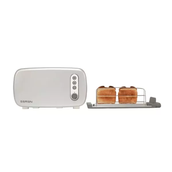 BergHOFF Seren 2-Slice Chrome Long Slot Toaster