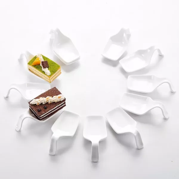 MALACASA 4.3 in. White Porcelain Ramekins Sering Dishes for Creme Brulee (Set of 12)